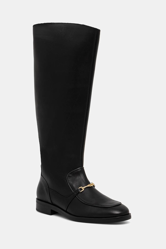 Kožené čižmy Steve Madden Night usňová koža čierna 11004951.017