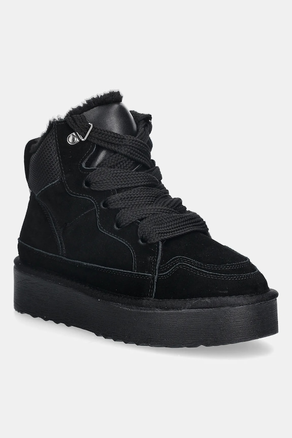 Σουέτ sneakers Steve Madden Paci συνθετικό μαύρο 11003464.001
