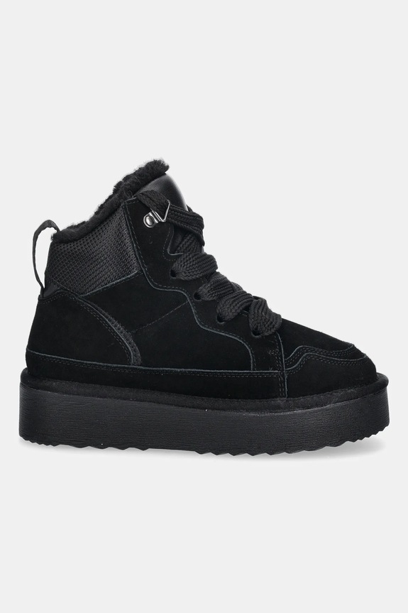 Σουέτ sneakers Steve Madden Paci 11003464.001 μαύρο AW25