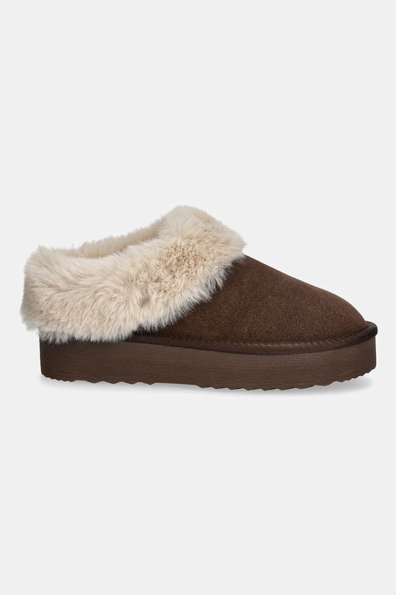 Steve Madden kapcie Snow 11005021.BNB brązowy AW25