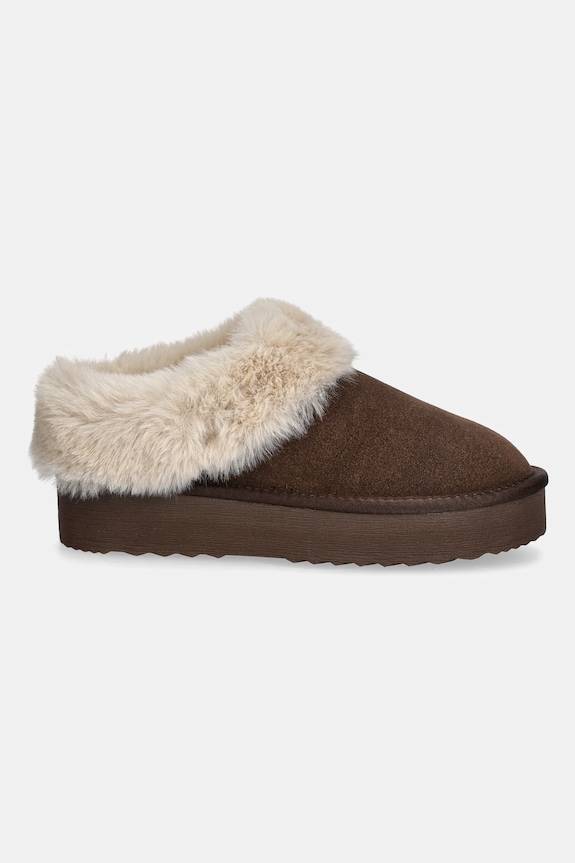 Steve Madden kapcie Snow 11005021.BNB brązowy AW25