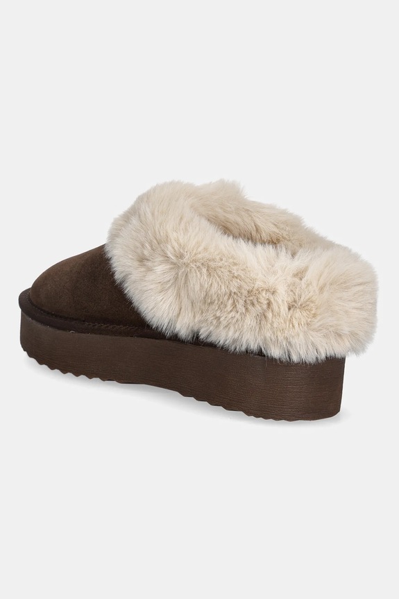 Obuwie Steve Madden kapcie Snow 11005021.BNB brązowy