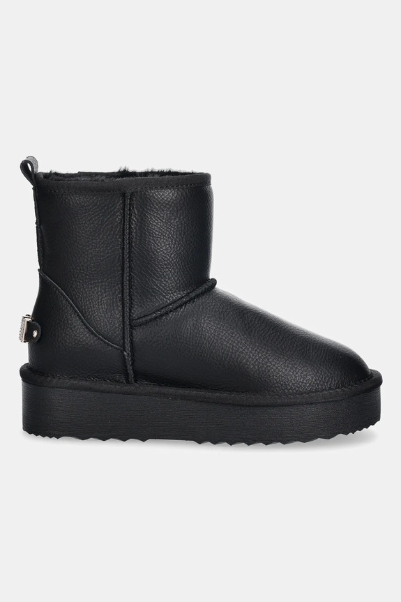 Kožené členkové topánky Steve Madden Tessah 11003483.017 čierna AW25