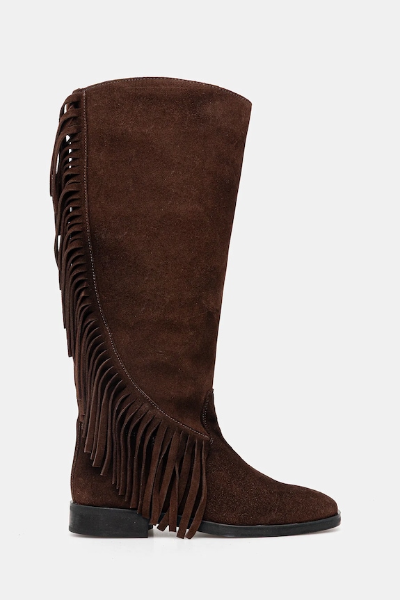 Steve Madden cizme din piele întoarsă Nigella 11004914.205 maro AW25