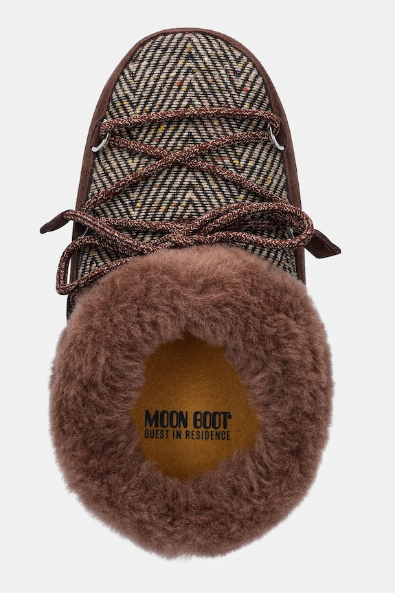 Μπότες χιονιού Moon Boot MB X GIR EVX CHALET MULE FUR καφέ 80D1470120.M062