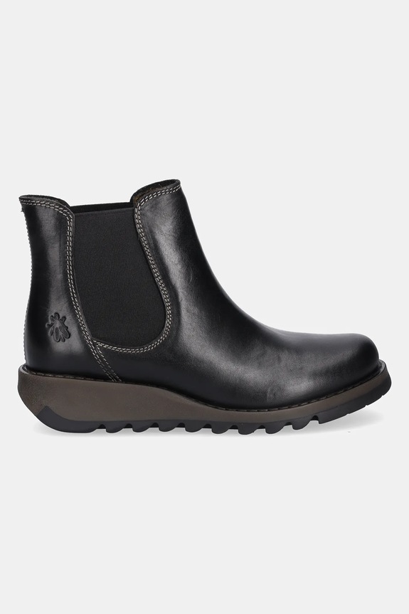 Fly London ghete chelsea de piele SALV195FLY P143195000 negru AW25