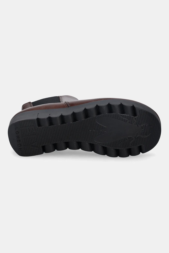 Fly London ghete chelsea de piele VAZE177FLY P145177001 maro