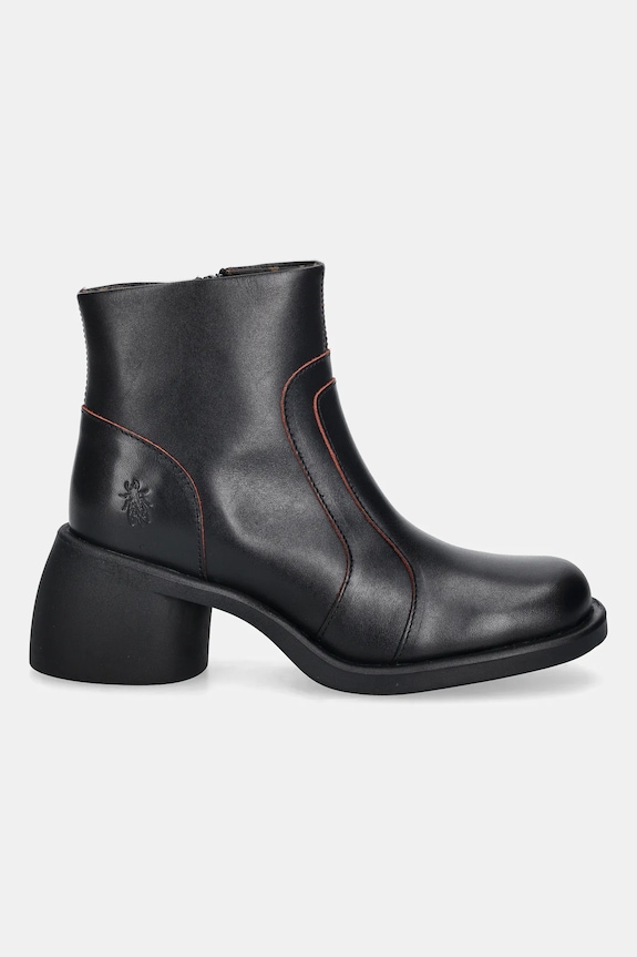 Fly London botki skórzane HEWI304FLY P145304001 czarny AW25
