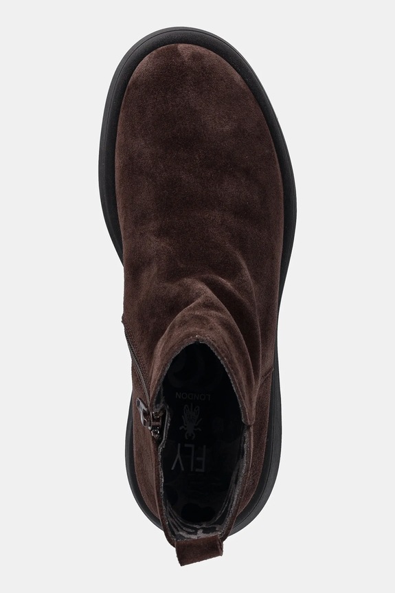Fly London stivaletti alla caviglia in camoscio MAZY323FLY marrone P145323003