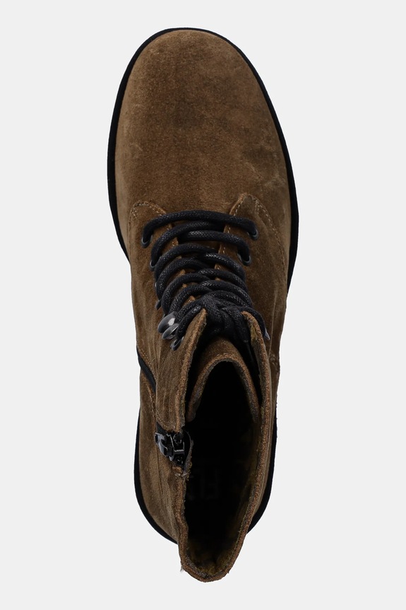 Fly London botine din piele întoarsă BIRR534FLY maro P501534009
