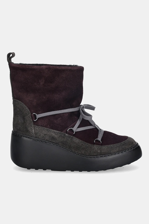 Μπότες χιονιού σουέτ Fly London DERE725FLY P601725002 μωβ AW25