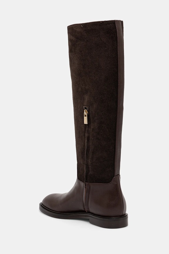 Obuv Kožené čižmy Baldinini D6B146P1VICR.3080 hnedá