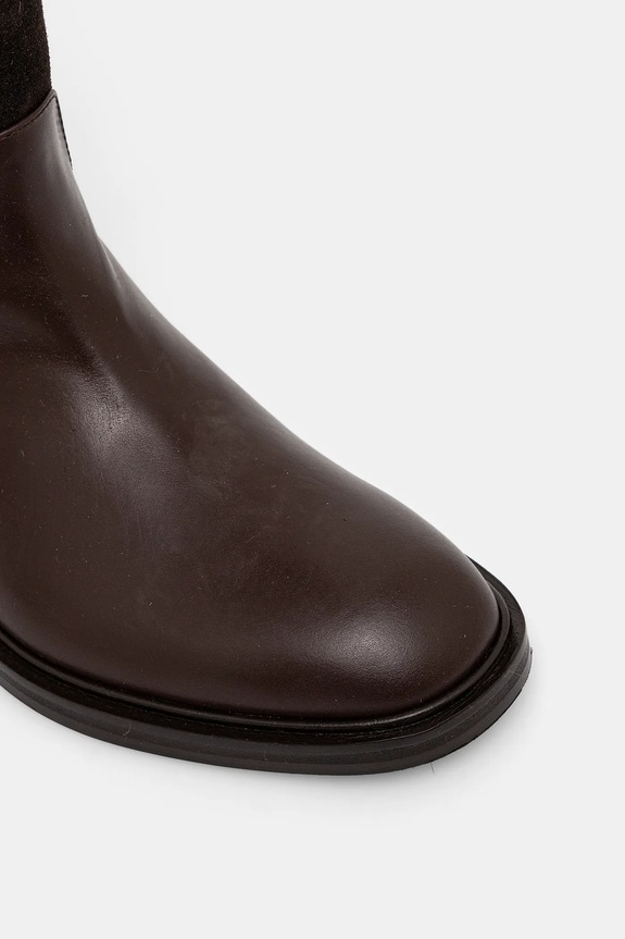 Kožené čižmy Baldinini hnedá D6B146P1VICR.3080
