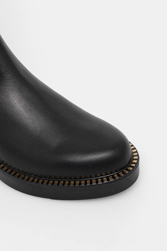 Δερμάτινες μπότες Baldinini μαύρο D6B406P1VTBR.0000