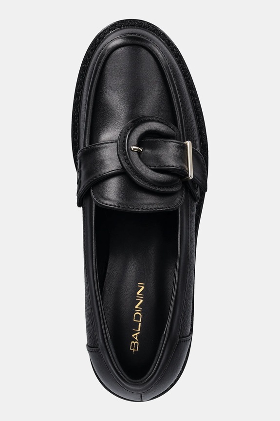 Kožne mokasinke Baldinini crna D6B426P4VIBT.0000