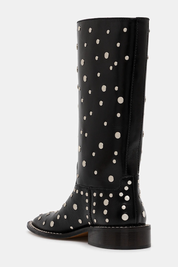 Обувки Кожени боти Wales Bonner Studded Boot WBW45001A.22020.999 черен