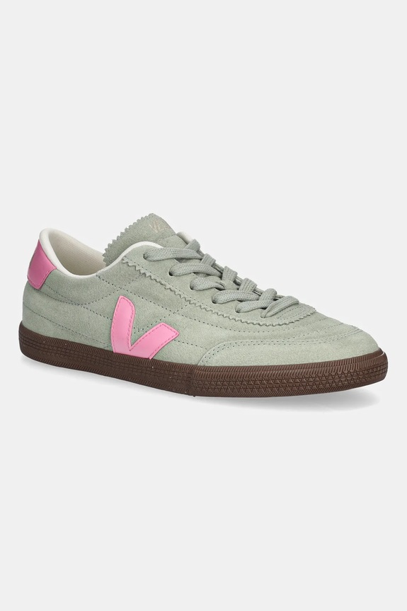 Veja sneakersy skórzane Panenka niska zielony FU0320903A
