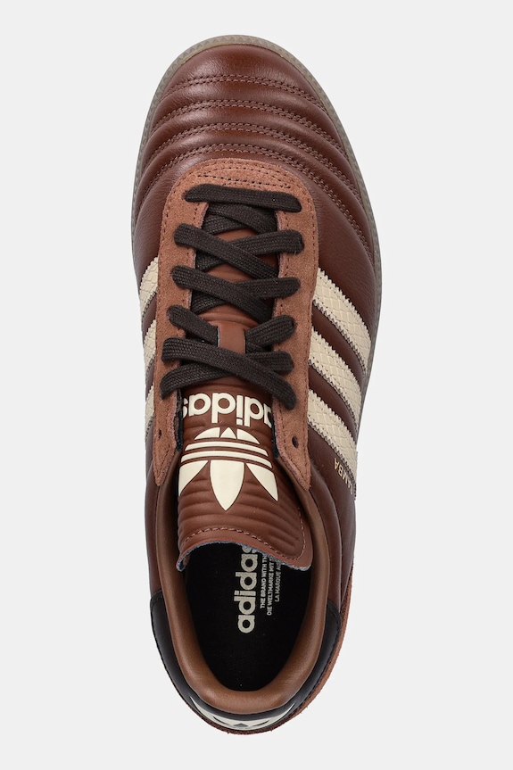 Шкіряні кросівки adidas Originals Samba Jp коричневий JR0962