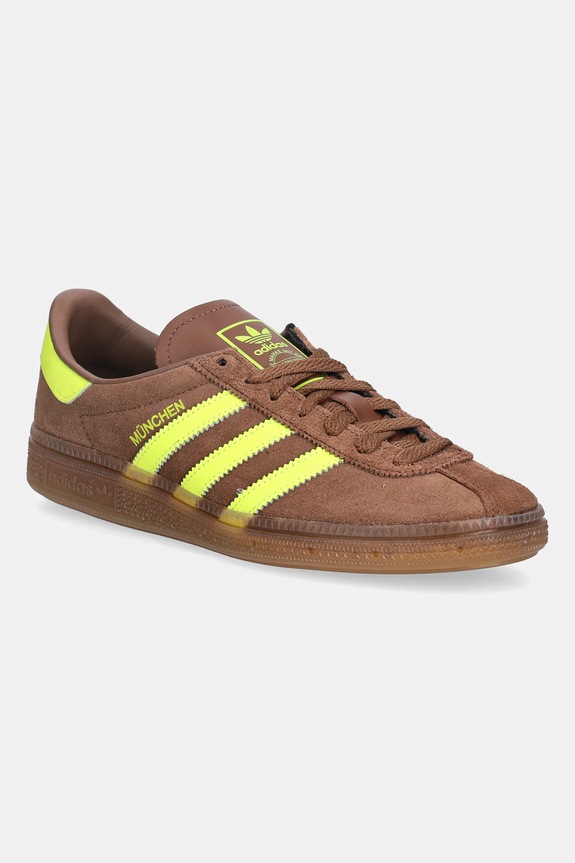 Замшеві кросівки adidas Originals Muenchen W низька коричневий JS3996