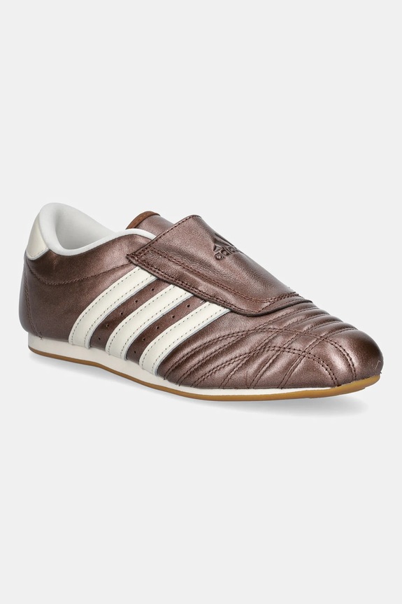 Кожени маратонки adidas Originals Adidas Taekwondo W равна кафяв JS4025