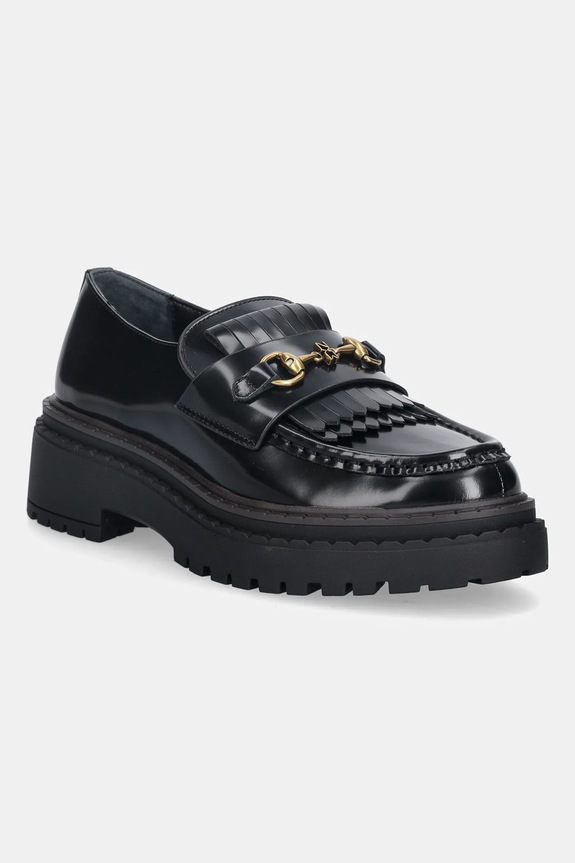Nokwol mocasini de piele Perry Black Box piele negru Perry.Black.Box
