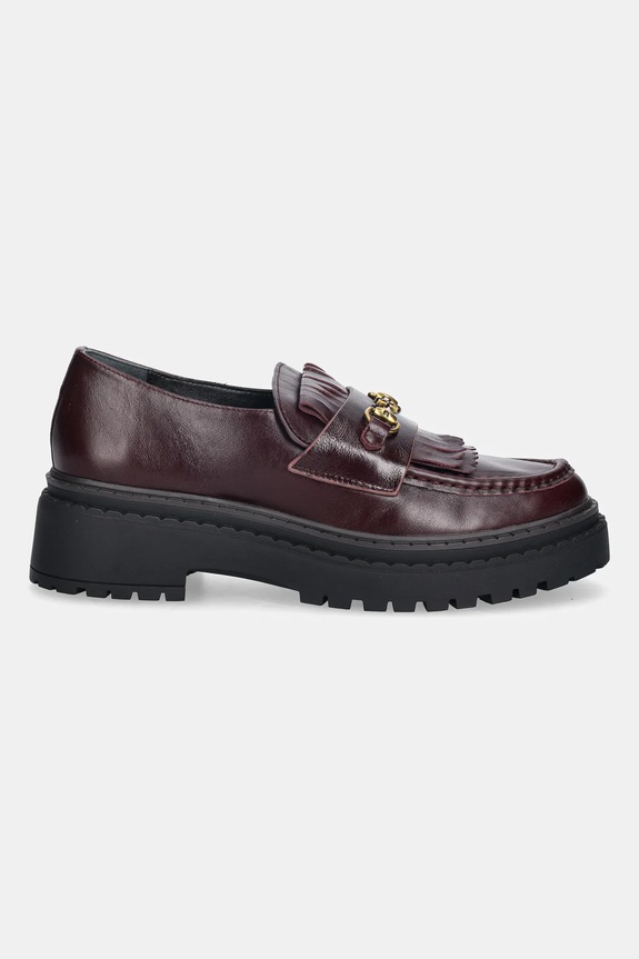 Kožené mokasíny Nokwol Perry Burgundy Leather Perry.Burgundy.Leather burgundské AW25