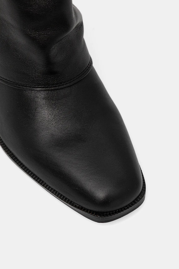 Δερμάτινες μπότες Nokwol Weather Black Leather μαύρο Weather.Black.Leather