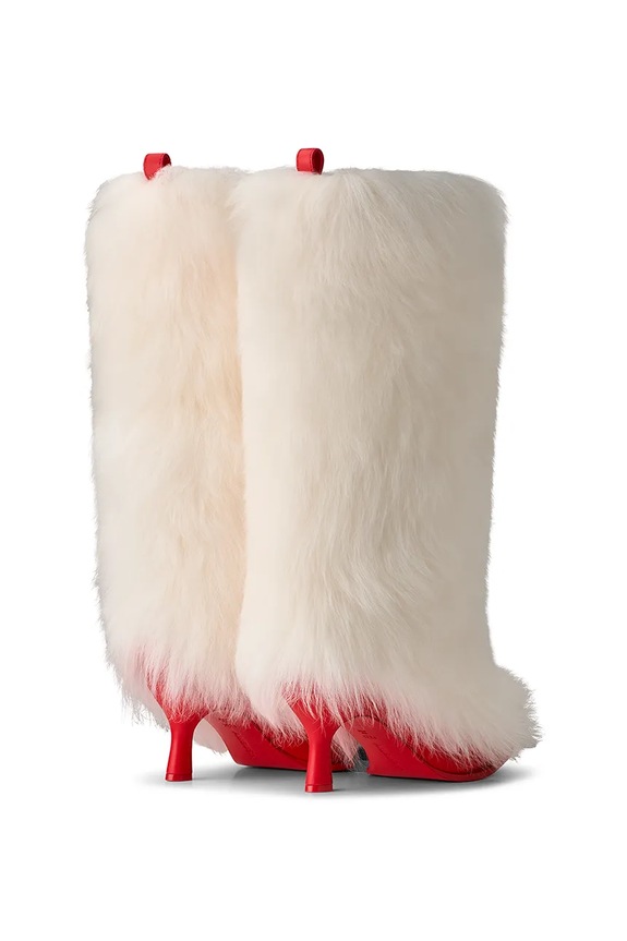 Обувки Ботуши UGG x Ambush Fur Heel 1176810.WHRD бял