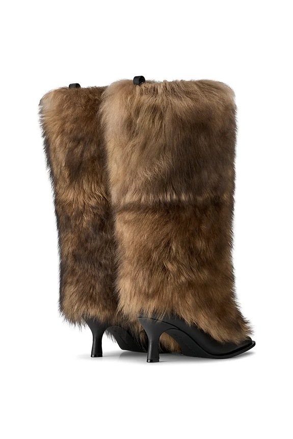 Обувки Ботуши UGG x Ambush Fur Heel 1176810.BRN кафяв