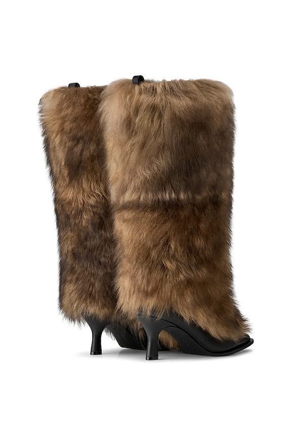 Обувки Ботуши UGG x Ambush Fur Heel 1176810.BRN кафяв