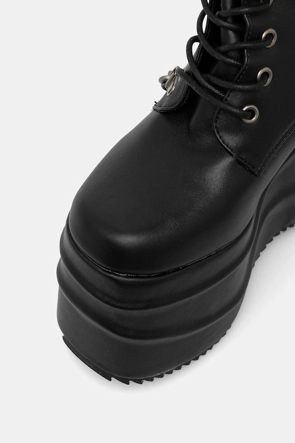 Vysoké čižmy Koi Footwear The Amygdala čierna The.Amygdala