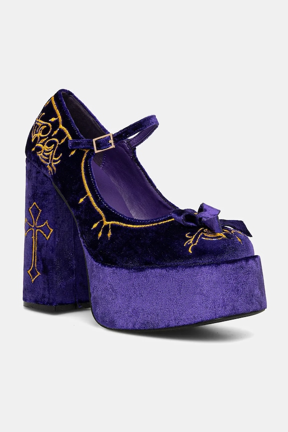 Γόβες Koi Footwear Royal Manor ίσια πλατφόρμα μωβ Royal.Manor