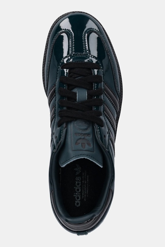Шкіряні кросівки adidas Originals Samba OG W зелений JR8750