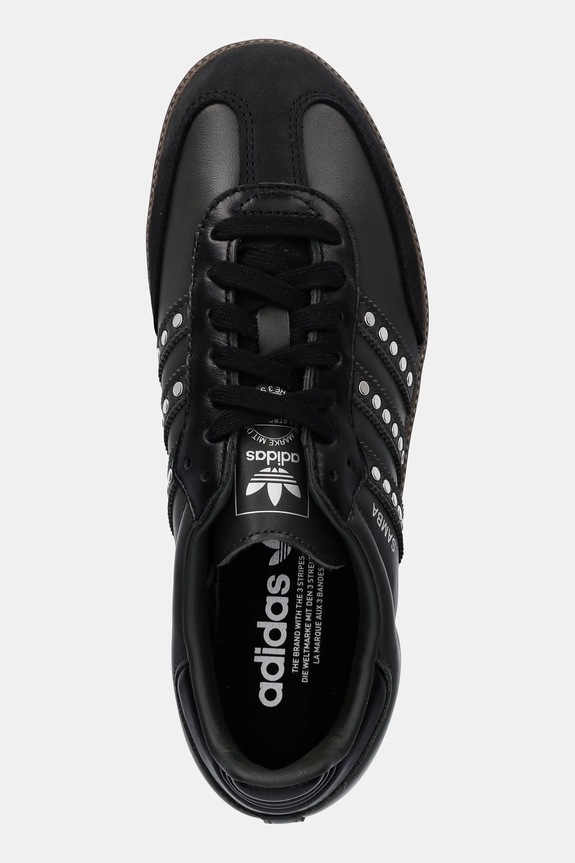 Kožne tenisice adidas Originals Samba OG W crna JR8869