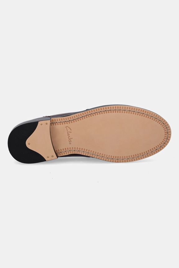 Clarks Originals leather loafers Straven Edge 26184847 maroon