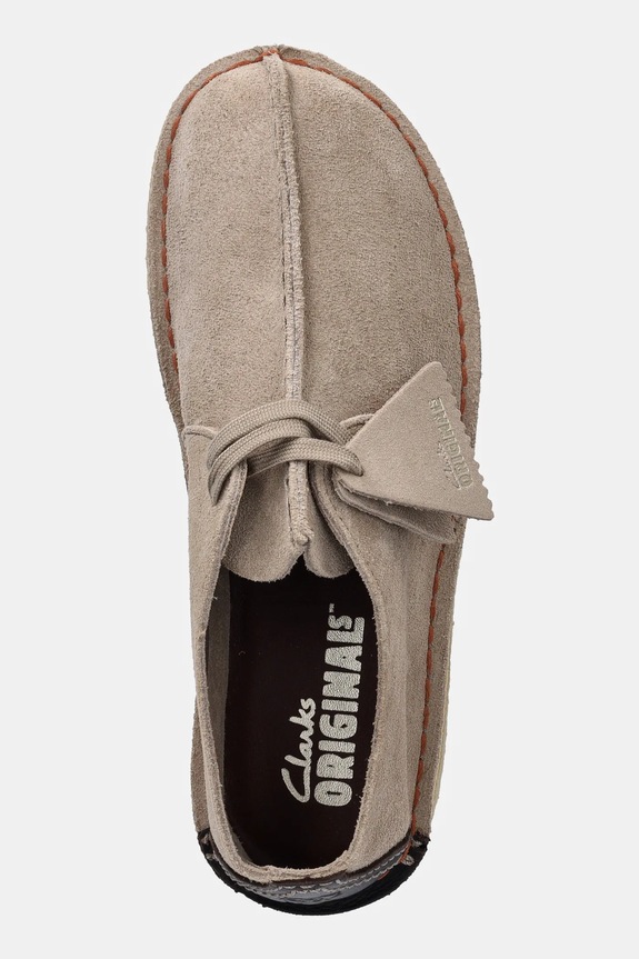 Clarks Originals półbuty zamszowe Desert Trek beżowy 26178464