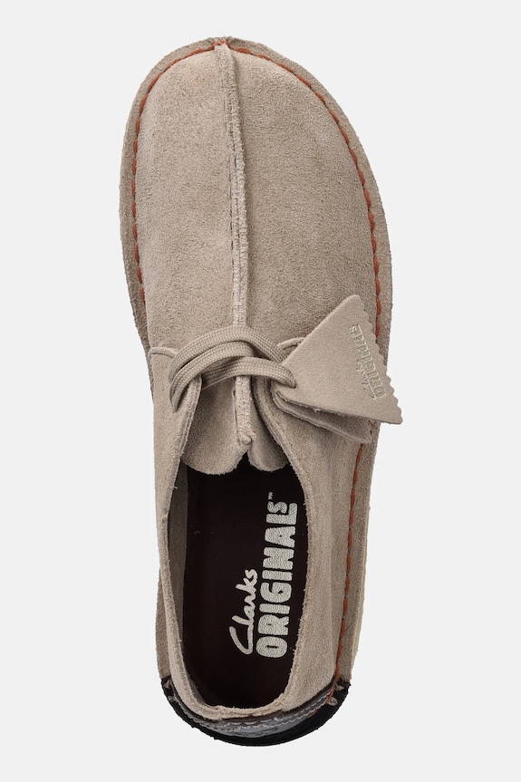 Clarks Originals półbuty zamszowe Desert Trek beżowy 26178464