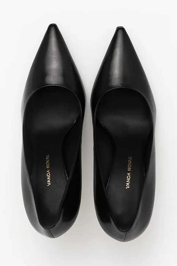 Vanda Novak tacchi in pelle Aleksandra nero Aleksandra.Deep.Black