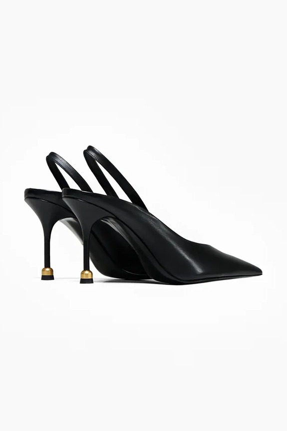 Încălțăminte Vanda Novak stilettos de piele Milly Milly.Deep.Black negru