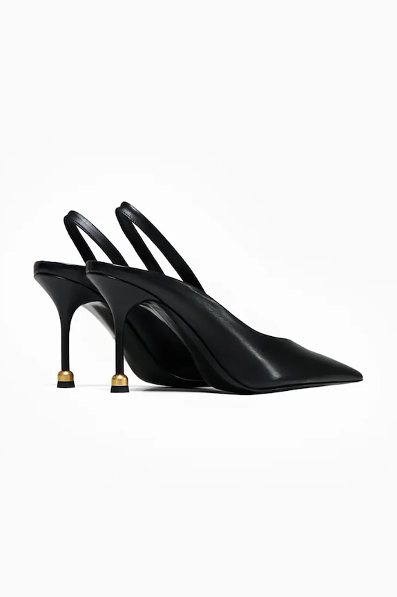 Încălțăminte Vanda Novak stilettos de piele Milly Milly.Deep.Black negru