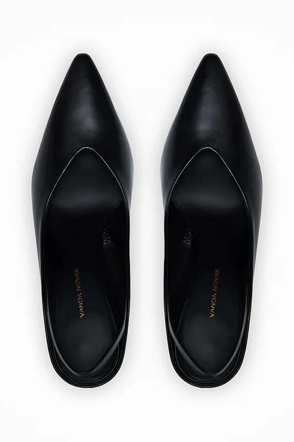 Vanda Novak stilettos de piele Milly negru Milly.Deep.Black