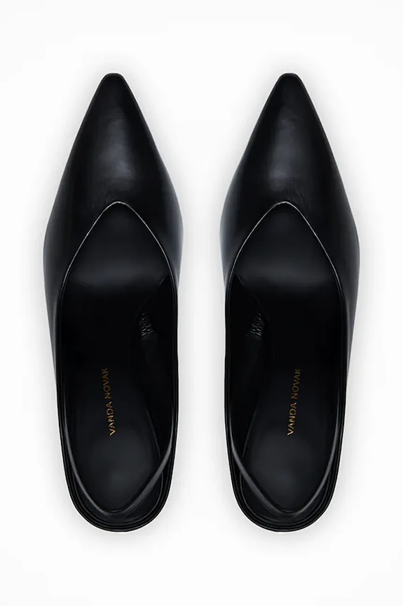 Vanda Novak stilettos de piele Milly negru Milly.Deep.Black