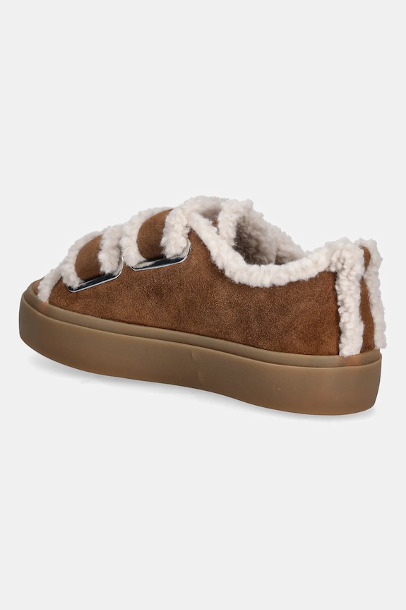 Παπούτσια Σουέτ sneakers Inuikii Shearling Low Velcro 1001.001.0231.150 καφέ