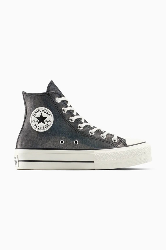Πάνινα παπούτσια Converse Chuck Taylor All Star Lift πλατφόρμα γκρί A14519C