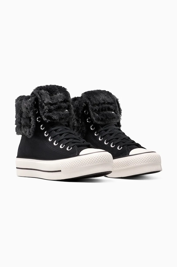 Superge Converse Chuck Taylor All Star Star Fold Over Lift A15229C črna AW25