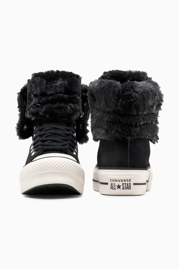 Obutev Superge Converse Chuck Taylor All Star Star Fold Over Lift A15229C črna