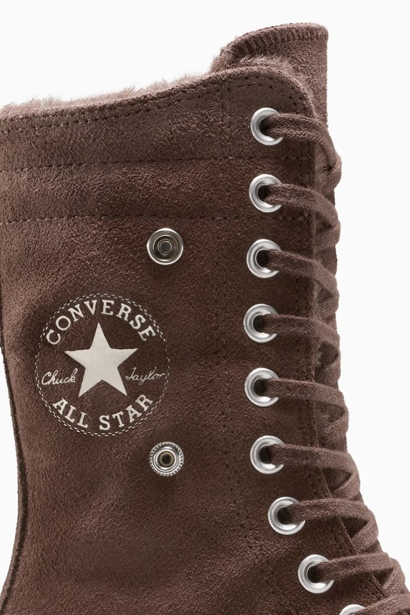 Високи кецове Converse Chuck Taylor All Star Star Fold Over Lift A15230C кафяв