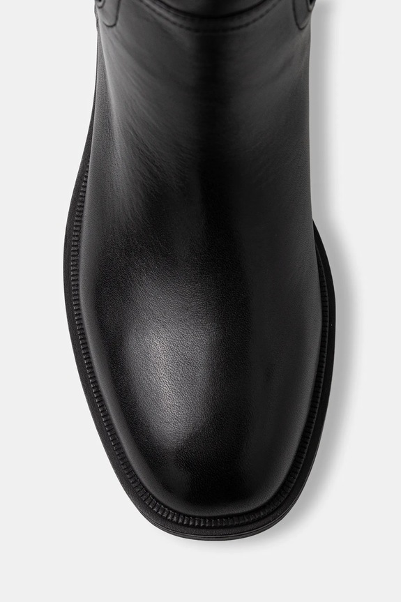 Nokwol ghete de piele Jose Black Leather negru Jose.Black.Leather