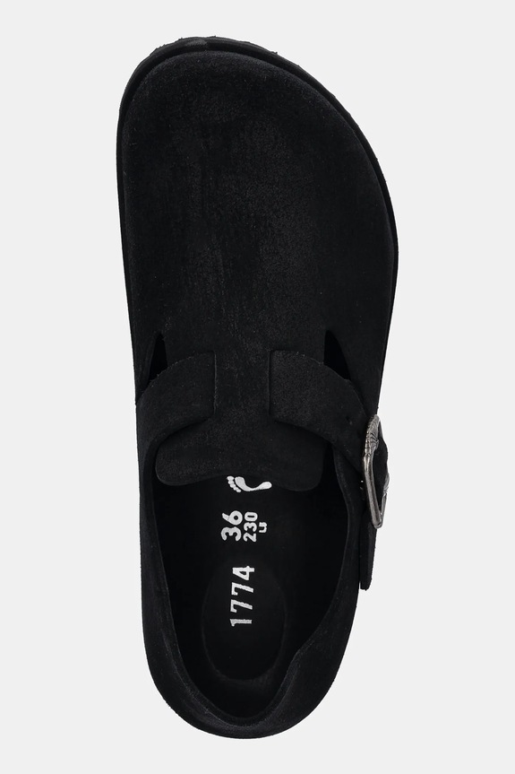Birkenstock 1774 scarpe in camoscio London Art Deco LEVE nero 1031960