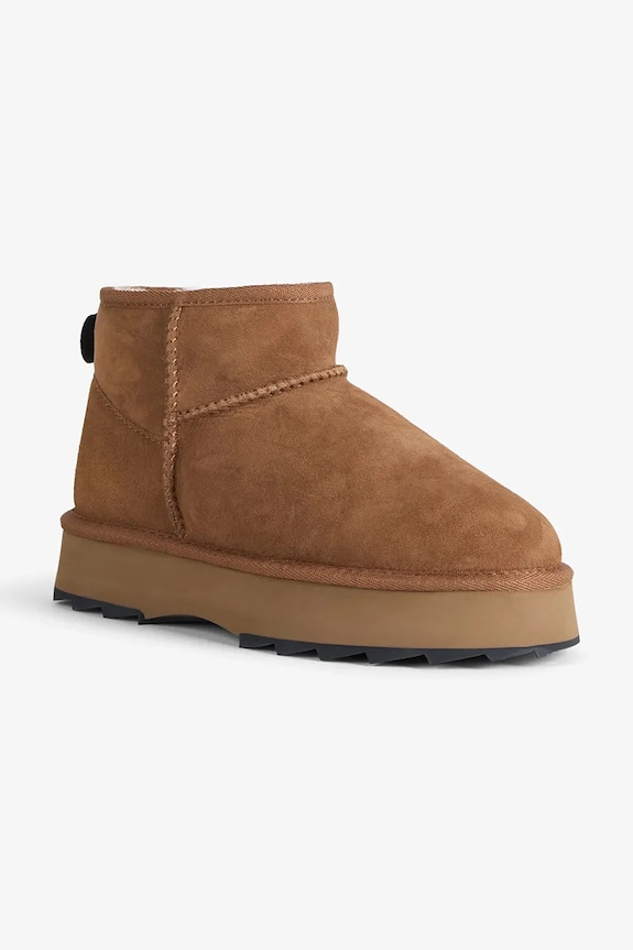 Emu Australia śniegowce zamszowe Sharky Micro Flatform W13304.CHEST brązowy AW25